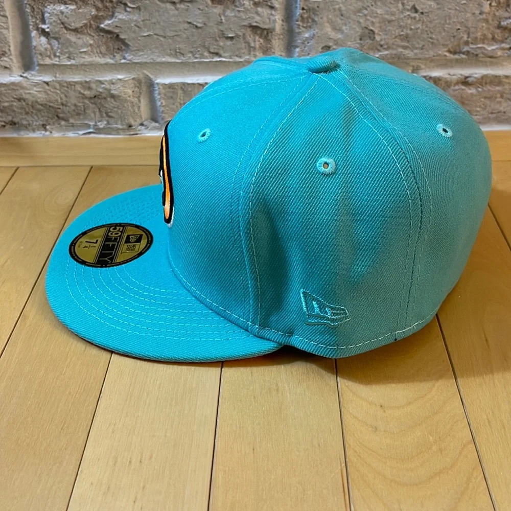 New Era 59Fifty Arizona Diamondbacks Fitted Hat Size 7 1/4  Orange UV Side Patch - Picture 3 of 5